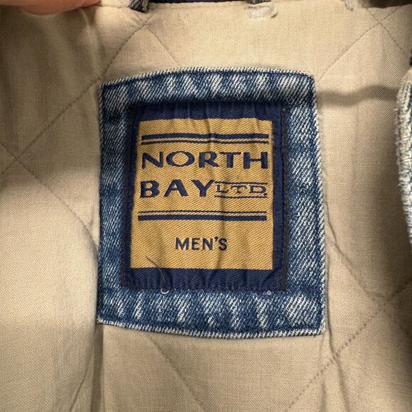 North Bay LTD Vintage Imperial Palace Las Vegas Denim Bomber Jacket - Picture 4 of 10